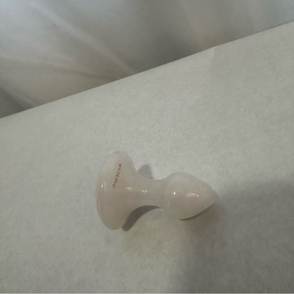 Wildling LUMIN Mushroom White Jade Gua Sha Tool